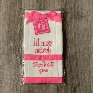 Burp Cloth (2) Lil Miss March